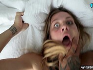Blonde's epic finish - she moans, groans and rolls her eyes with orgasms 9