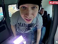 Celina Davis, gorgeous German babe, had a wild car fuck with a stranger guy 5