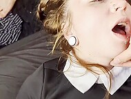 BoneTheGhost indulges in several lesbian threeways in her home porn compilation 6