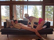 Elly Clutch kept hr bestie's brother Jak Knife warm in the snowy cabin with an intense embrace 5