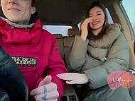 Vallery Ray indulged in the carnal pleasure with a countryside commoner in the car 5
