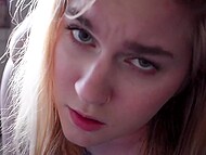 Anal whore Jaybbgirl masturbates and begs her man to cum into her ass 9