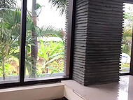 Hot guy admires his girlfriend's round ass and penetrate her anus from behind 9