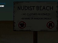 Cock-hardening Hagen Toons of the intense group sex session on the beach  11