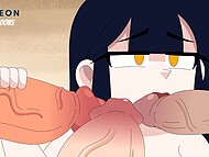 Cock-hardening Hagen Toons of the intense group sex session on the beach  6