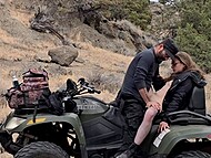 Alekzium indulges in a steamy outdoor tryst while adventuring with her man 9