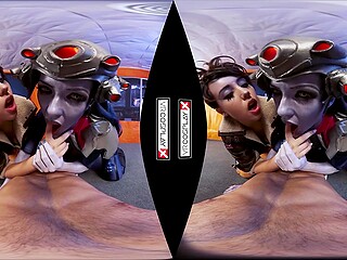 Η Alexa Tomas και η Zoe Doll απολαμβάνουν την ιδιωτική τους συνεδρία Overwatch XXX στον κόσμο της Εικονικής Πραγματικότητας