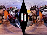 Alexa Tomas and Zoe Doll take pleasure in their private Overwatch XXX session in the Virtual Reality world 6