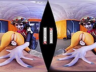 Alexa Tomas and Zoe Doll take pleasure in their private Overwatch XXX session in the Virtual Reality world 7