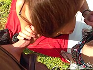 Mrs Robinson lets two horny guys please her sexually for the first time on cam 5