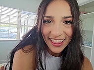 Latina brunette Sofie Reyez joins a new sexual game with her man Danny Dirt 5