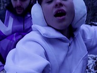 Hard breaths, CentauriHadar wriggles in pleasure as car heat warms her and her lover on a winter day in the car 11