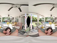 Hime Marie, a seductive classmate of Ryan Driller's daughter, gets more than a flirt when he unloads on her face 5