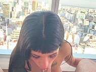 Kinky Panthers: Young big-breasted worshipper of dicks blows her BF's milky cock 9