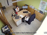 Stunning Czech brunette Alex Black demands a big sum to borrow and even offers her asshole for it 4