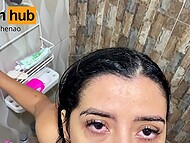 Лина Хенао застукала пасынка, подглядывающего за ней в душе, и тут же предалась запретному половому акту 10