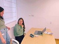 ScarlettandChanel kept her new lesbian secretary's secret, knowing her husband hired her unaware of the tryst with her 5