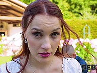 Perverted Czech bride Charlie Red is not against fucking a gangster boss to pay her hubby's debt off 5