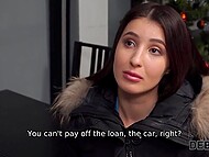 Сексуальный менеджер ночного клуба соглашается переспать с горячей русской коллекторшей вместо того, чтобы вернуть долг 4