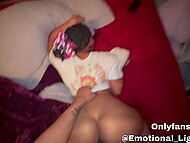 Emotional Lightskin relishes in BBC pounding her pussy and asshole till creampie 5