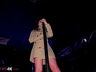 Lustful stripper Julia James experiences wildness when a horny client exposes his penis in the nightclub 4