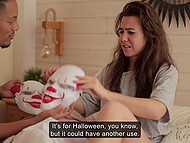 Верашия и ее сводный брат снимают поддельное видео для взрослых, но все идет наперекосяк, когда они начинают трахаться 7