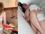 Life of hot college girl Princess Alice is filled with tasty food, good mood and much sex 9