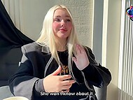 My girlfriend's big-assed mom Blondessa craves both yoga class, my dick, and creampie  7