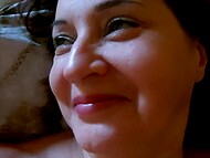 Luxury Tumanova Woman indulged in sexual pleasure with her son's lustful friend at the hotel 6