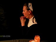 Plump mature nun Autumn J Cooper was seduced by the priest on sinful session 8