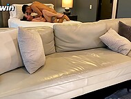 Горячая жена Морбус глотает мою сперму с разрешения мужа в ее квартире в Санта-Фе, Мексика 6