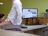 Czech brunette Kristy Black enjoys anal with a horny loan agent loans for good money 6