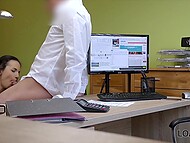 Czech brunette Kristy Black enjoys anal with a horny loan agent loans for good money 7