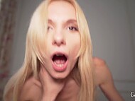 Babe with tight pussy Carla Cute moans from ecstatic female orgasms making her man give mind-blowing cumshots 9