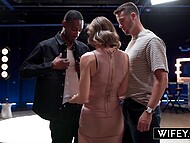 Hotwife Serenity Cox gets a massive creampie in an interracial threesome 4