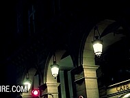 Ian Scott caught French blonde Chloe Lacourt in the ladies' room for a steamy quickie 11