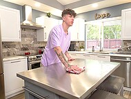 Skinny blonde Nikki Nicole teases her stepbrother and finally seduces him in one steamy session 4