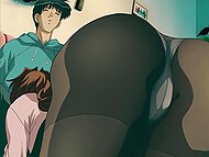 Hentai MILF with undeniably alluring plump rump  gets pleasure as she engages in sex with a massive young phallus 6