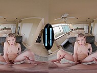Melody Marks rewards respect of her first date with her pussy in virtual reality 7