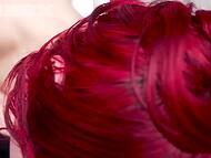 Passionate redhead with trimmed pussy impresses her man with mind-blowing blowjob  8