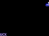 Thick blonde Asian Tina Slick gets fingered and banged hard while showering 8