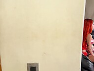 Slutty MILF Kathy Lee69 gives unscripted blow to Lil Timmy, and he fucks her with gusto while all the others watch TV 6