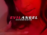 Zac Wild thrusts his massive boner into oiled asshole of latex whore Jewelz Blu 11