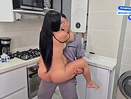 Salacious Colombian AlejandraPalacios allures the plumber Dilan Clavijo and lands on his cock 10