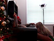 Nikki Malice moans at Brody Sloan's riding - Santa helper's dick filling her tight elf hole 10