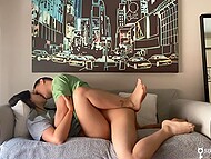 HornyCouple24 lounged on the living room which led to a step-sibling sex 7
