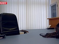 German teen Lullu Gun teases on camera during her debut interview, spreading her luscious legs and indulging in frantic fucking 9