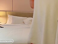 Curvy Asian tart Gresaidss indulges in showering and dildo play 8