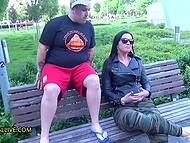 Curvy slut Loren Minardi meets insanely mismatched brothers, and copulates with Dean Van Damme 4