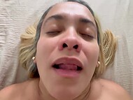 Excited stepmom Sofia Luvin orally pleasures her lustful stepson 6